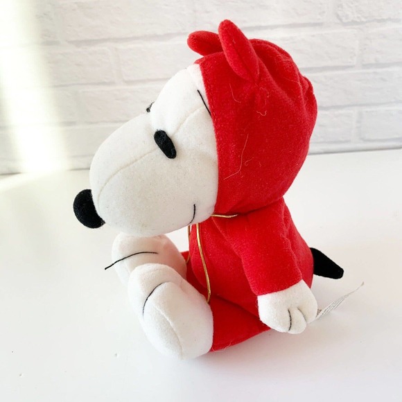 Peanuts Valentine's Day Sitting Devil Snoopy with Heart Plush Stuffed Animal Toy - Picture 5 of 9